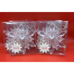 NEW Shatterproof 2018 Hobby Lobby Winter Value Pack Snowflake Clear 6 Boxes of 6